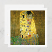 De uitnodiging voor het Kiss Wedding Theme (Voorkant / Achterkant)