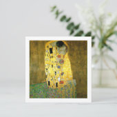 De uitnodiging voor het Kiss Wedding Theme (Staand voorkant)