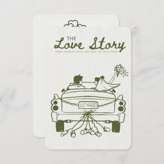 💍de uitnodiging voor het liefdesverhaal (Voorkant / Achterkant)