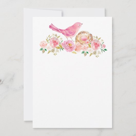 De uitnodiging voor het Nest Baby shower aanpassen (Achterkant)