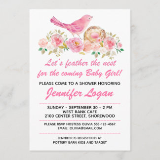 De uitnodiging voor het Nest Baby shower aanpassen