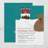 De uitnodiging voor kerstfeest in Chimney (Voorkant / Achterkant)