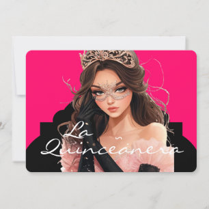 De uitnodiging voor La Quinceanera