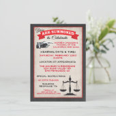 De uitnodigingen van de Bar Exam Law School zijn g (Staand voorkant)