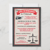 De uitnodigingen van de Bar Exam Law School zijn g (Voorkant)