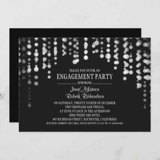 de uitnodigingen van de de verlofpartij van de koo (Voorkant / Achterkant)