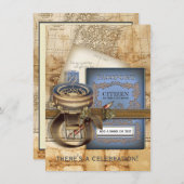 De uitnodigingen van de deelnemers aan het middelp (Voorkant / Achterkant)