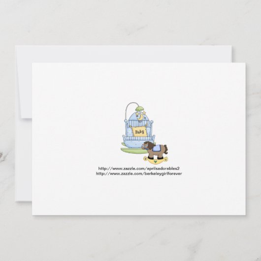 De Uitnodigingen van de Douche van het Vervoer van (Achterkant)