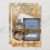 De uitnodigingen van de Grote Partij van de Reizig (Voorkant / Achterkant)