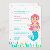 De Uitnodigingen van de Partij van de Verjaardag (Voorkant / Achterkant)