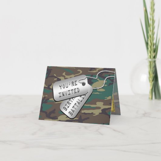 De Uitnodigingen van de Partij van de Verjaardag (Voorkant)