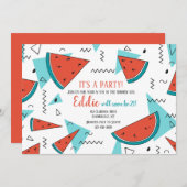 De Uitnodigingen van de Watermeloen van de zomer (Voorkant / Achterkant)