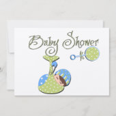 De Uitnodigingen van het baby shower (Voorkant)