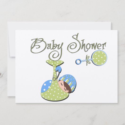 De Uitnodigingen van het baby shower (Voorkant)