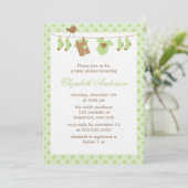 De Uitnodigingen van het Baby shower van de (Staand voorkant)