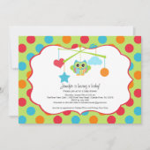 De Uitnodigingen van het Baby shower van de uil (Voorkant)