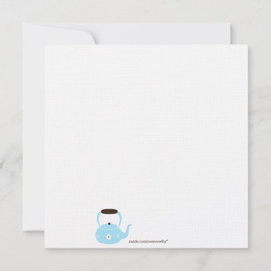 De Uitnodigingen van het Middagmaal van het Theekr (Achterkant)