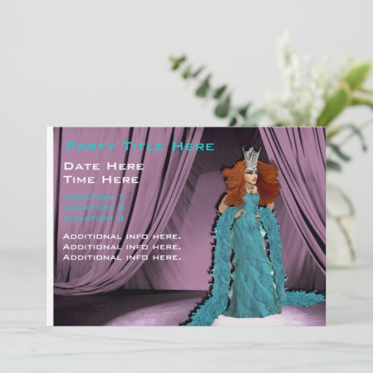 De Uitnodigingen van het Show van de belemmering (Staand voorkant)