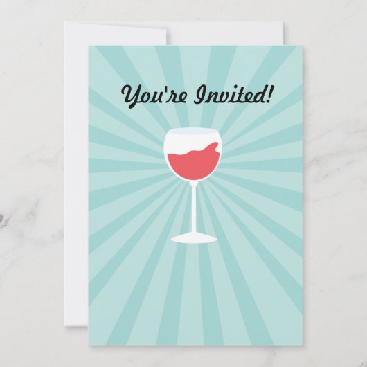 De uitnodigingen voor het Modern Wine Vrijgezellen (Achterkant)