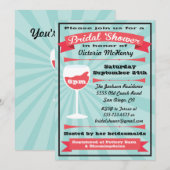 De uitnodigingen voor het Modern Wine Vrijgezellen (Voorkant / Achterkant)