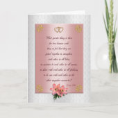 De uitnodigings formeel elegant roze satijn van (Voorkant)