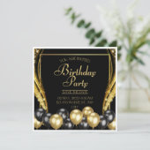 De Uitnodigingskaart van de Partij van de geboorte Kaart (Staand voorkant)