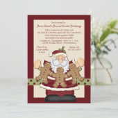 De Uitnodigingskaart voor de Koekjesuitwisseling v Kaart (Staand voorkant)