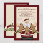 De Uitnodigingskaart voor de Koekjesuitwisseling v Kaart (Voorkant / Achterkant)