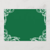 De Uitnodigingstorps van de bruiloft zwoert over Z Uitnodiging Briefkaart (Achterkant)