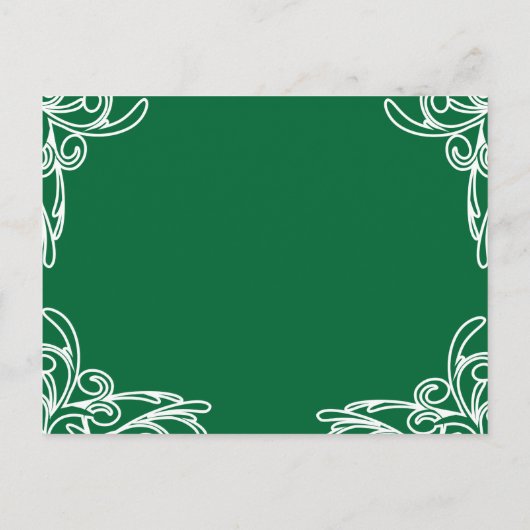 De Uitnodigingstorps van de bruiloft zwoert over Z Uitnodiging Briefkaart (Achterkant)