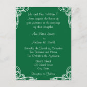 De Uitnodigingstorps van de bruiloft zwoert over Z Uitnodiging Briefkaart (Voorkant)