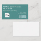 De Uitroeiende Dienst van de Ongediertebestrijding Visitekaartje (Voorkant / Achterkant)