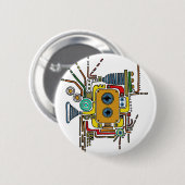 de uitspreidingsknop ronde button 5,7 cm (Voorkant /achterkant)