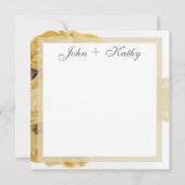 De uitstekende Gele Rozen danken u kaarden Bedankkaart (Achterkant)