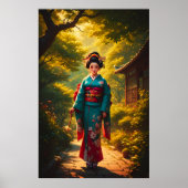 De uitstraling van een kimono poster (Voorkant)