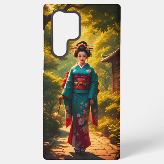De uitstraling van een kimono samsung galaxy hoesje (Achterkant)
