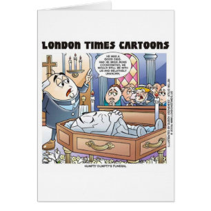 De Uitvaart van Humpty Dumpty Grappige Cartoon Cad