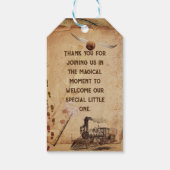 De uitverkorene verwelkomen cadeaulabel (Achterkant)