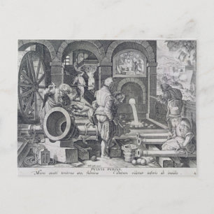 De uitvinding van buskruit briefkaart