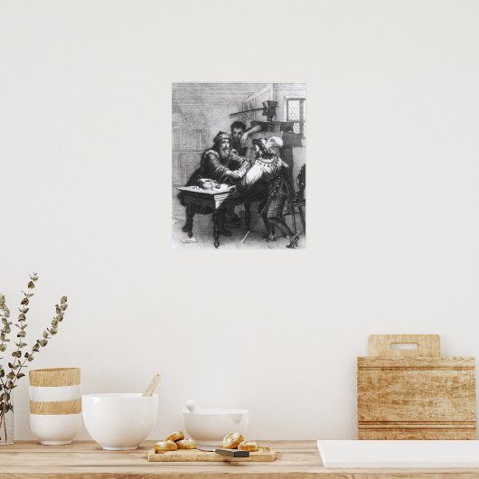 De uitvinding van het drukken, 1827 poster (Keuken)