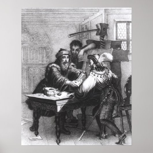 De uitvinding van het drukken, 1827 poster (Voorkant)