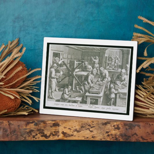 De uitvinding van kopergraving, bord 20 uit " fotoplaat (Zijkant)