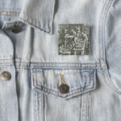De uitvinding van kopergraving, bord 20 uit " vierkante button 5,1 cm (In situ)