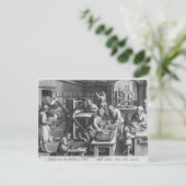 De uitvinding van kopergraving briefkaart (Staand voorkant)