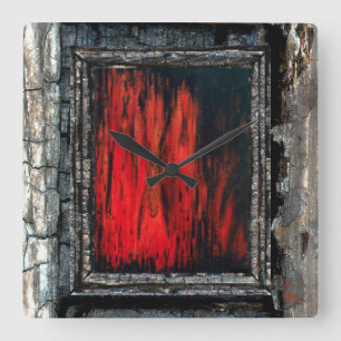 De uitvoerder vierkante klok