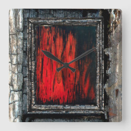 De uitvoerder vierkante klok