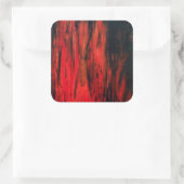 De uitvoerder vierkante sticker (Tas)