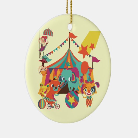 De Uitvoerders van het circus Keramisch Ornament (Rechts)