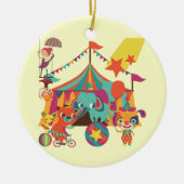 De Uitvoerders van het circus Keramisch Ornament (Voorkant)