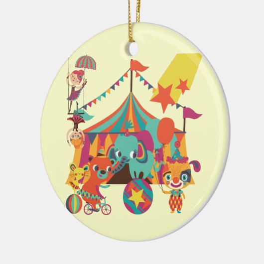 De Uitvoerders van het circus Keramisch Ornament (Links)